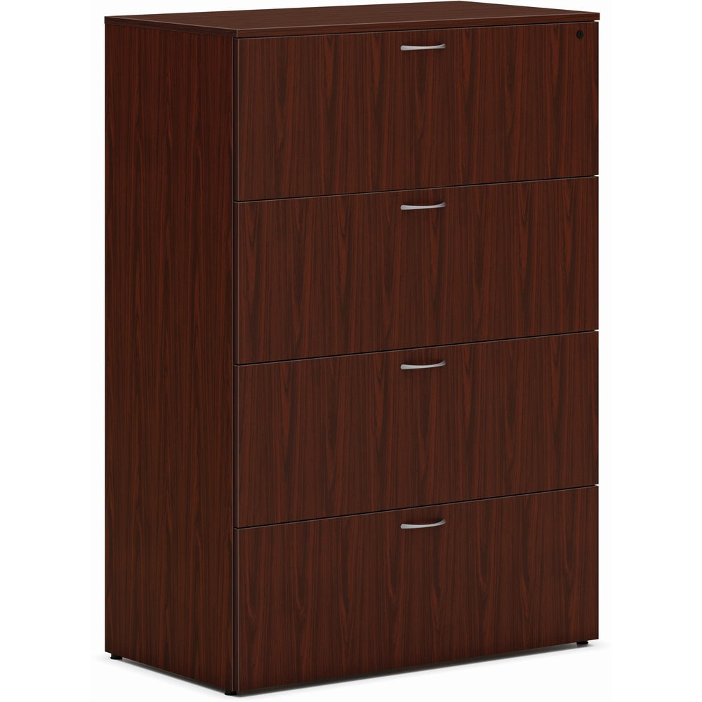 Image of The HON Company Lateral File,4-Drawer,36.5"x20"x53",Mahogany