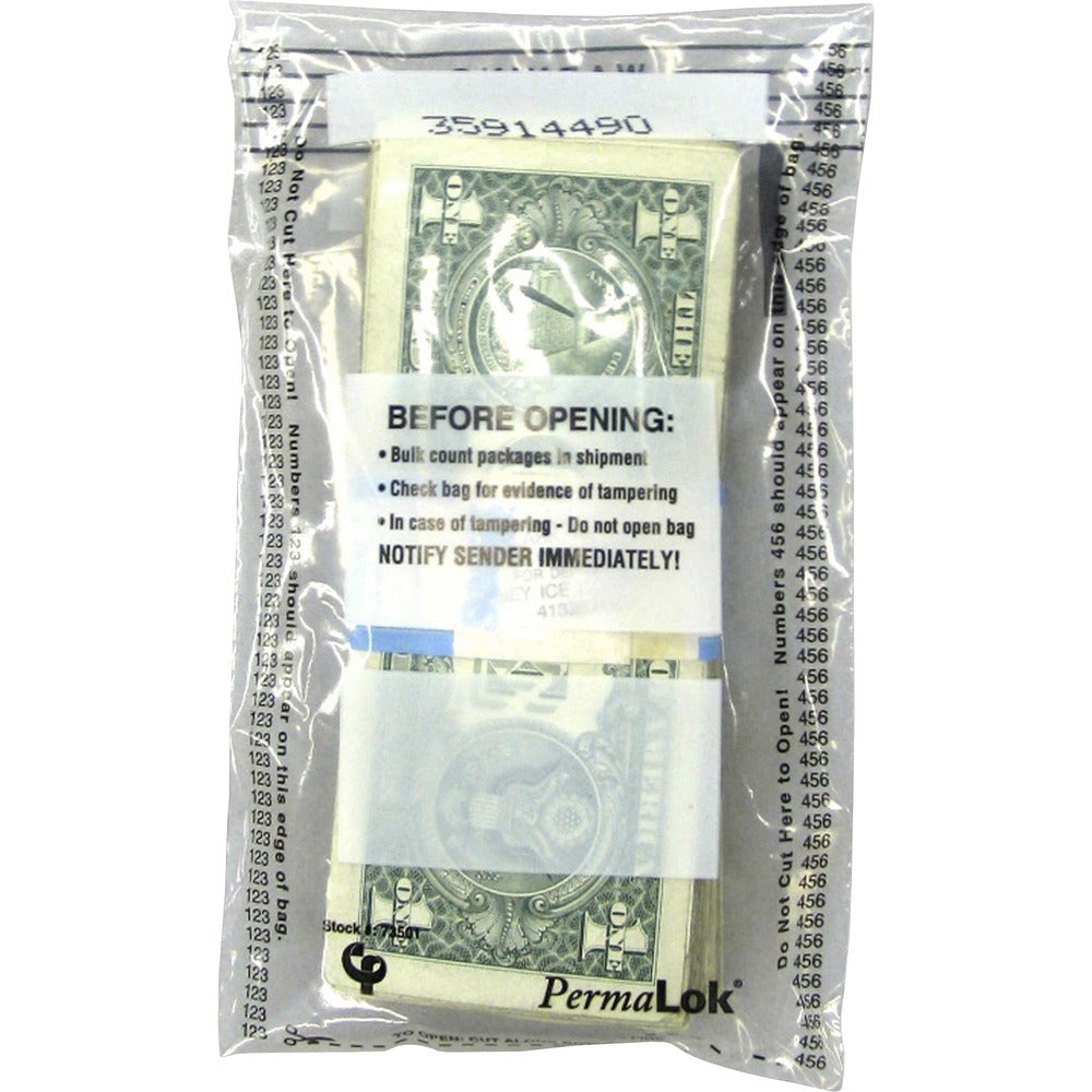 Image of ControlTek Bag,w/1 Strap,100-Bill Capacity,4-1/2"x7-3/4",4000/CT,CL