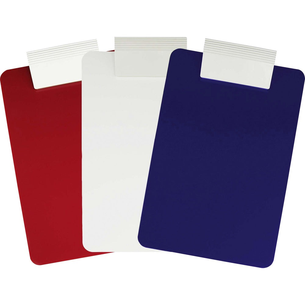 Image of Saunders Clipboard,Antimicrobial,80-Sht Cap,Letter-size,3/PK,AST