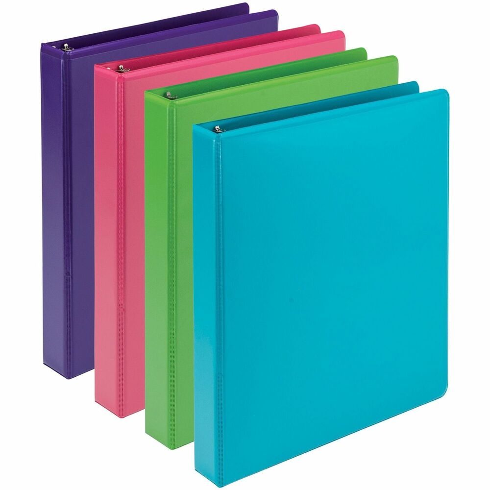 Image of Samsill Binder,EarthChoice,View,Round,1" Cap,Letter-size,4/PK,AST