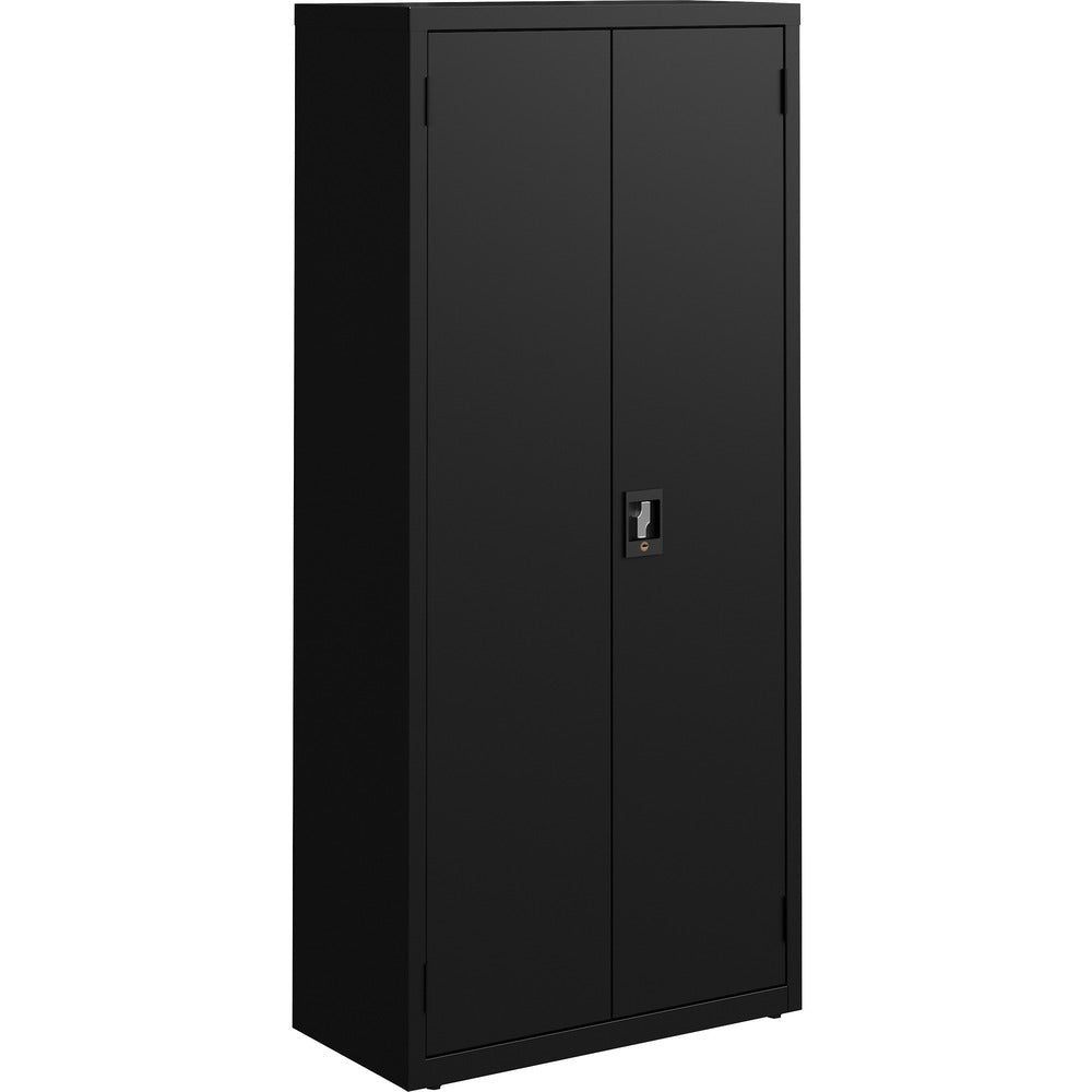 Image of Lorell Storage Cabinet,4 Shelves,180 lb/Shelf,30"x15"x66",Black