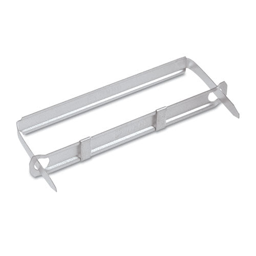 Image of ACCO Premium Two-Piece Two-Prong Paper Fastener Base and Compressor Sets, 1" Capacity, 2.75" Center to Center, Silver, 50/Box