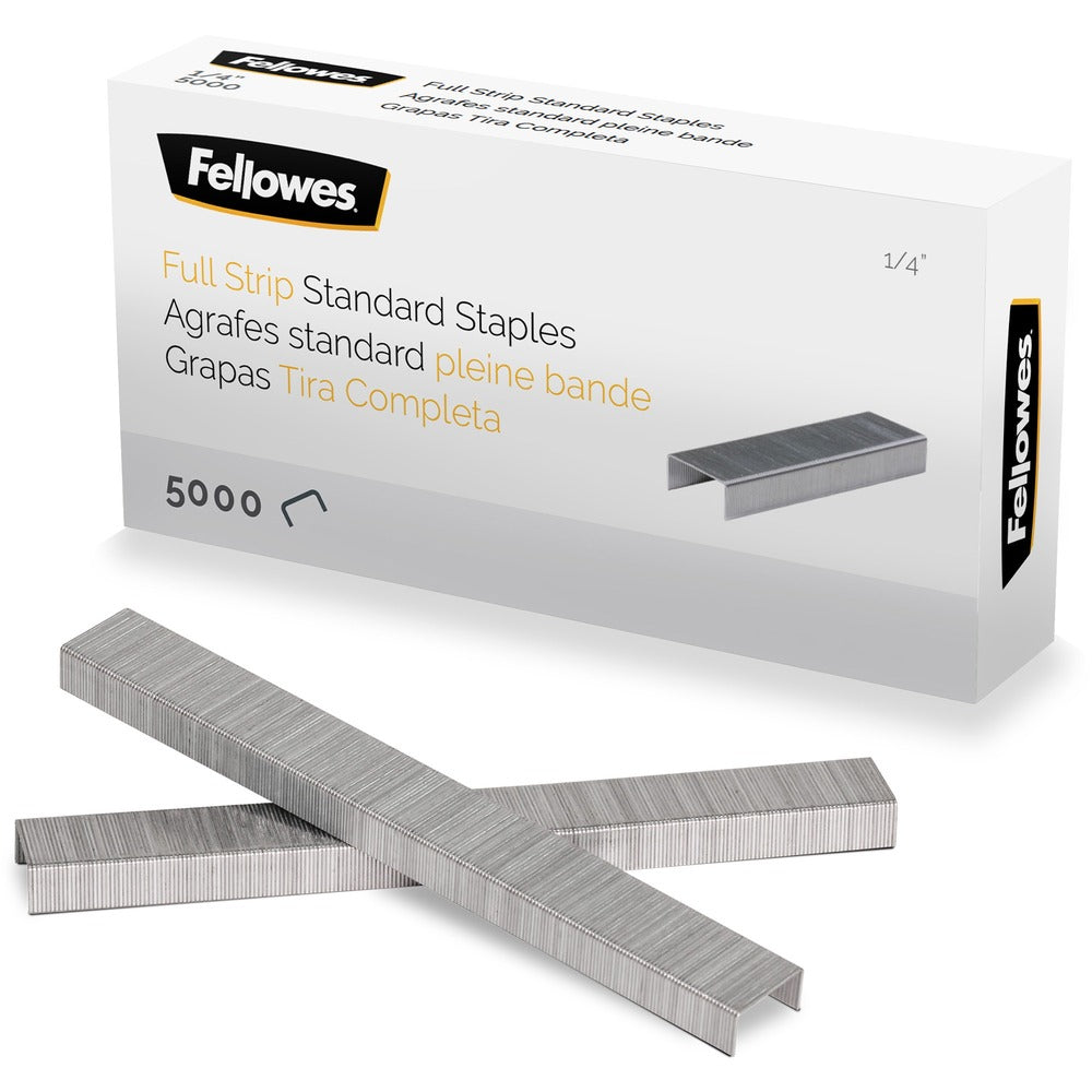 Image of Fellowes Staples, Full-Strip, f/Standard Staplers, 5000/PK, SR