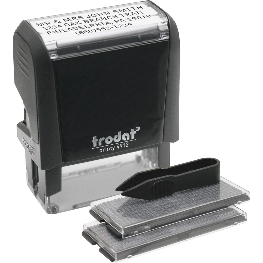 Image of Trodat USA Date Stamp, Do-It-Yourself, 3/4"x1-7/8", Black