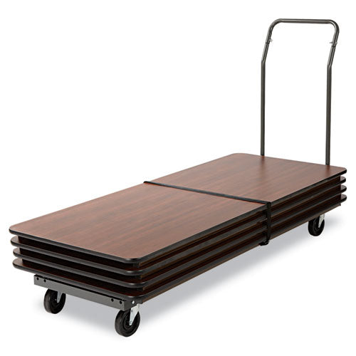 Image of Alera® Chair/Table Cart, Metal, 600 lb Capacity, 20.86" x 50.78" to 72.04" x 43.3", Black