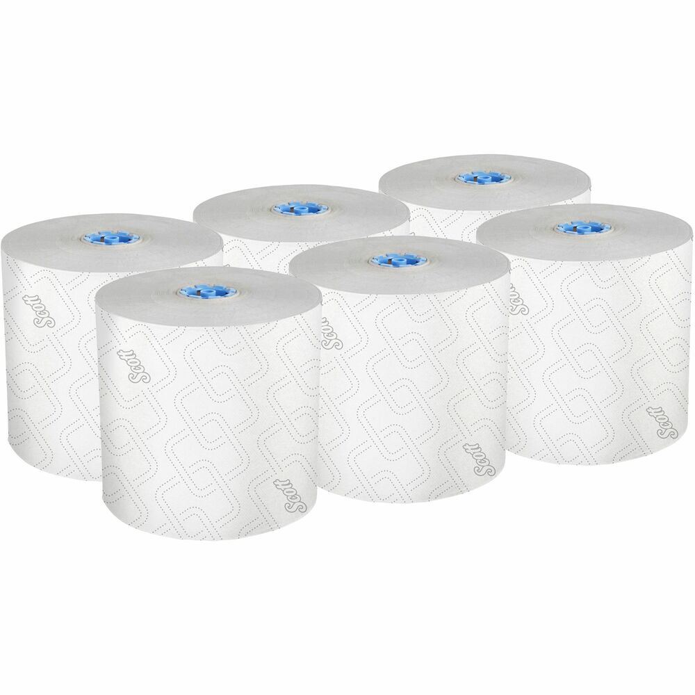Image of Kimberly-Clark Professional Hard Roll Towels,1-3/4" Blue Core,7-1/2"x700',6RL/CT,WE