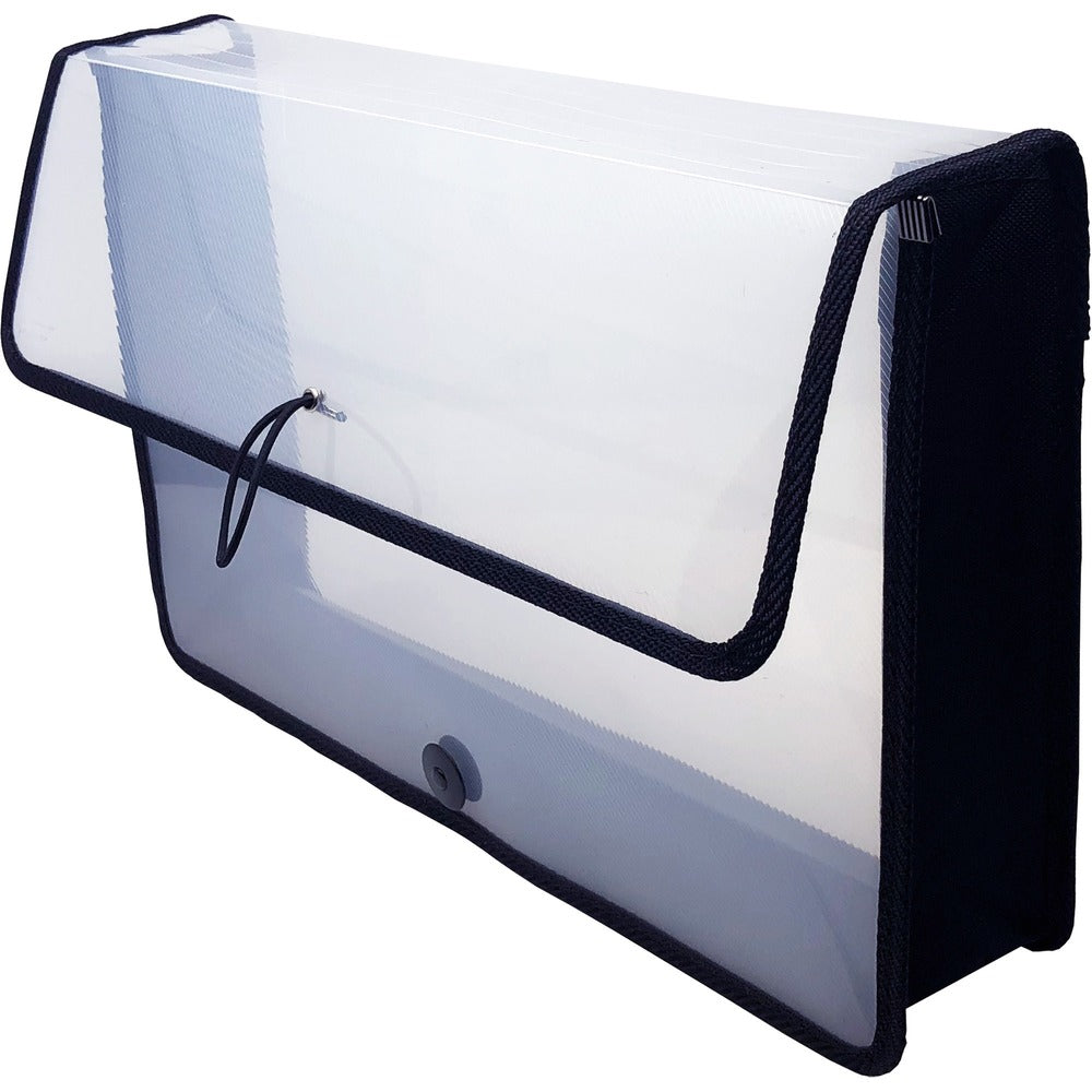 Image of Lion File Wallet, Band/Button, 16"Wx10"H, Clear