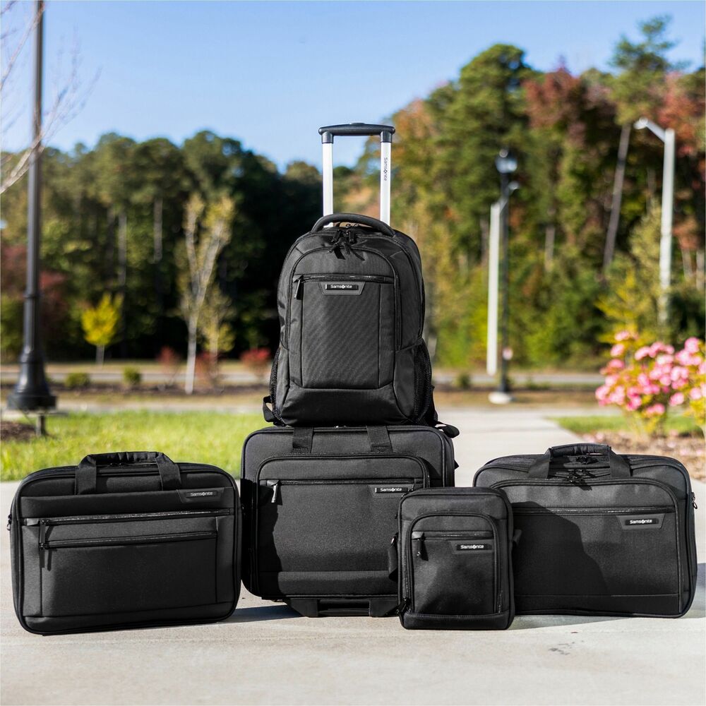 Image of Samsonite Briefcase,SmartSleeve,Handles/Strap,Polyester,BK