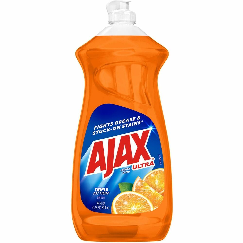 Image of Colgate-Palmolive Company Ajax Dish Liquid, 28oz., 9/CT, Orange