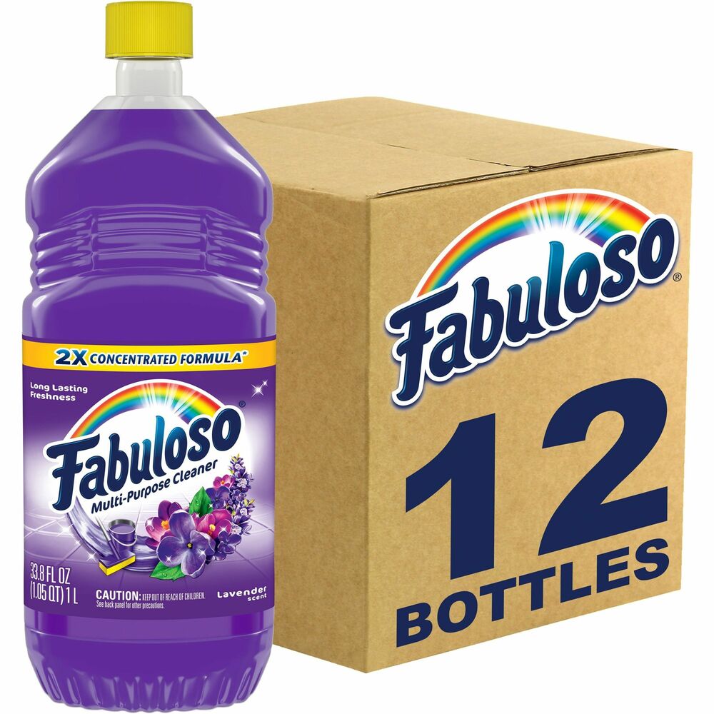 Image of Colgate-Palmolive Company Fabuloso Lavender Cleaner, 33.8oz., 12/CT, Lavender