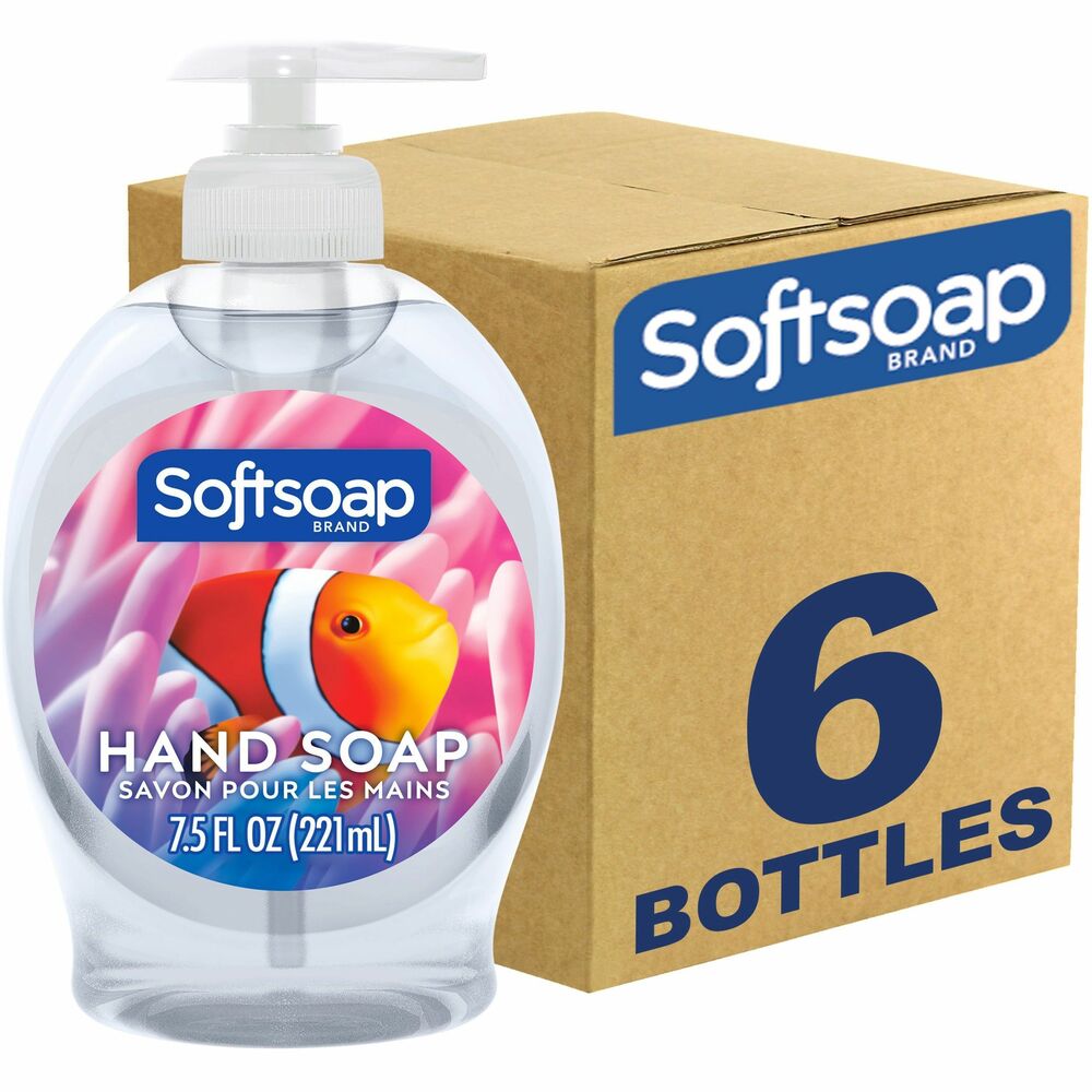 Image of Colgate-Palmolive Company Hand Soap, Liquid, Aquarium, 7.5 fl. oz, 6/CT, Clear