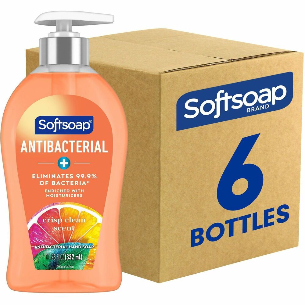 Image of Colgate-Palmolive Company Hand Soap, Liquid, Crisp Clean, Antibac, 11.25 fl oz,6/CT,OE