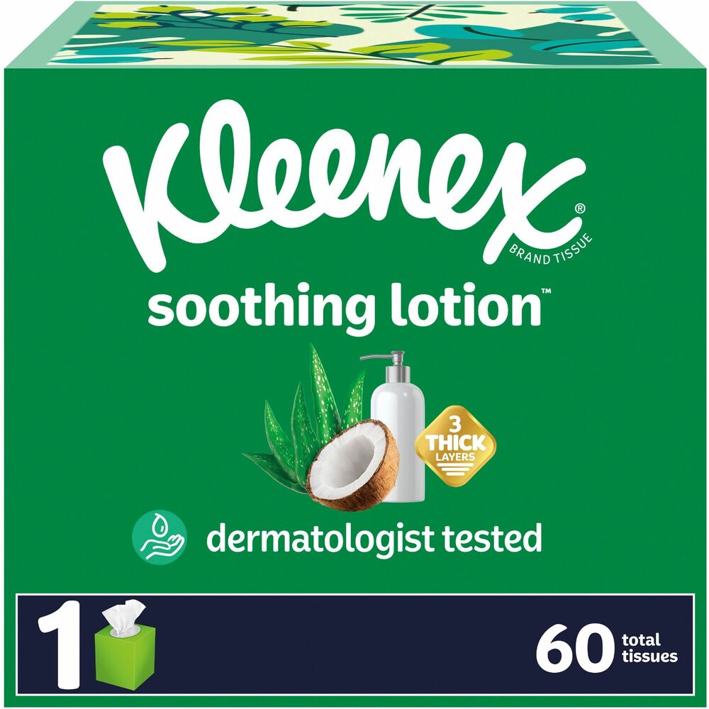 Image of Kimberly-Clark Professional Facial Tissue,Soothing Lotion,3-ply,60 Sht/Box,27BX/CT,WE