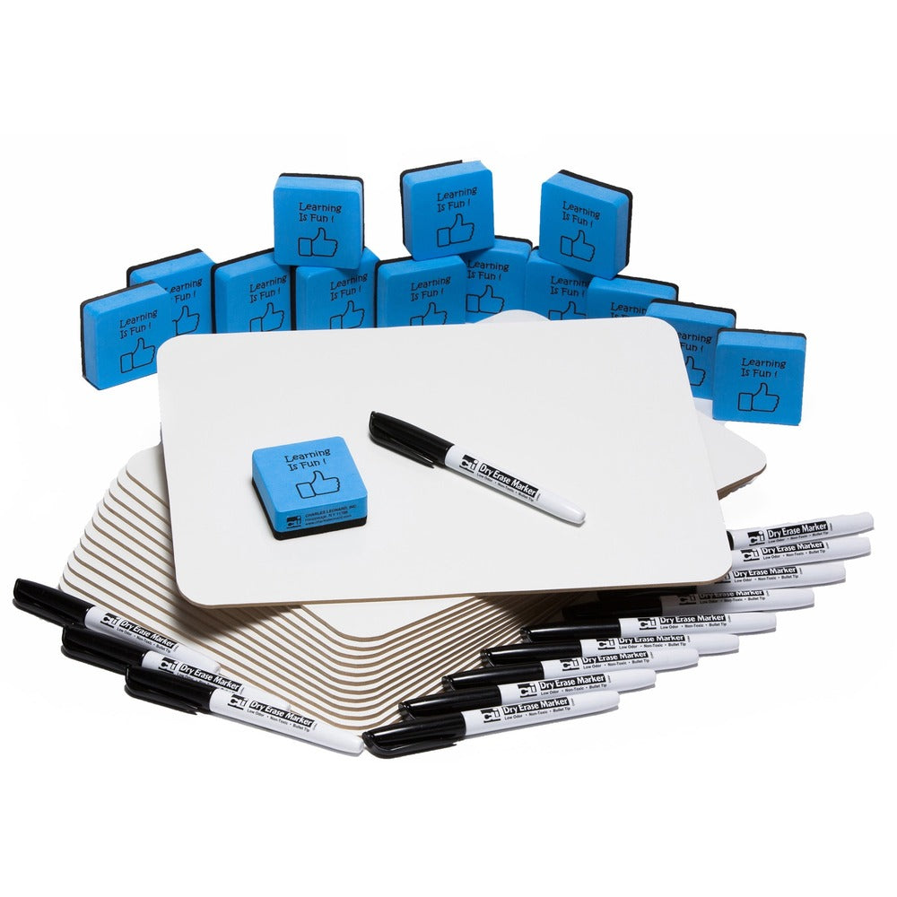 Image of Charles Leonard, Inc Lapboard,Dry-Erase,w/Markers/Erasers,30/Set,WE