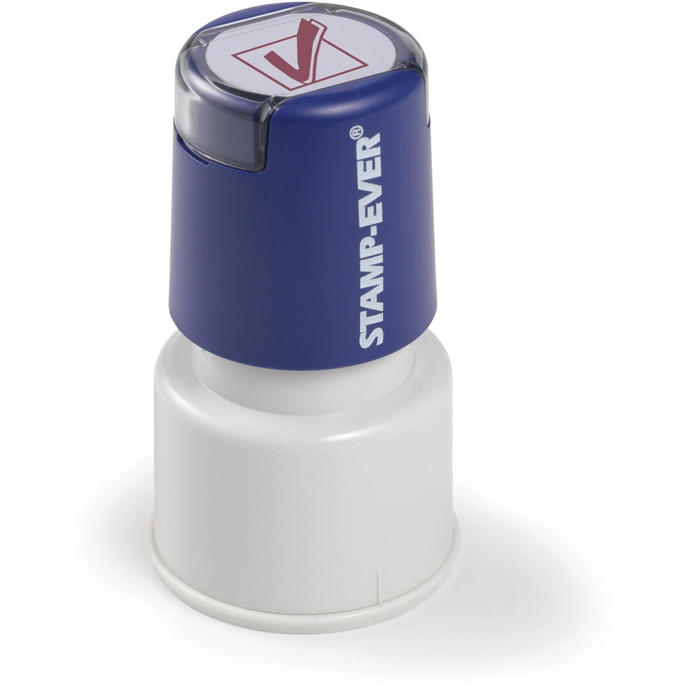 Image of Trodat USA Stamp,Pre-Inked,Check Mark,3/4" Dia Impression,Red