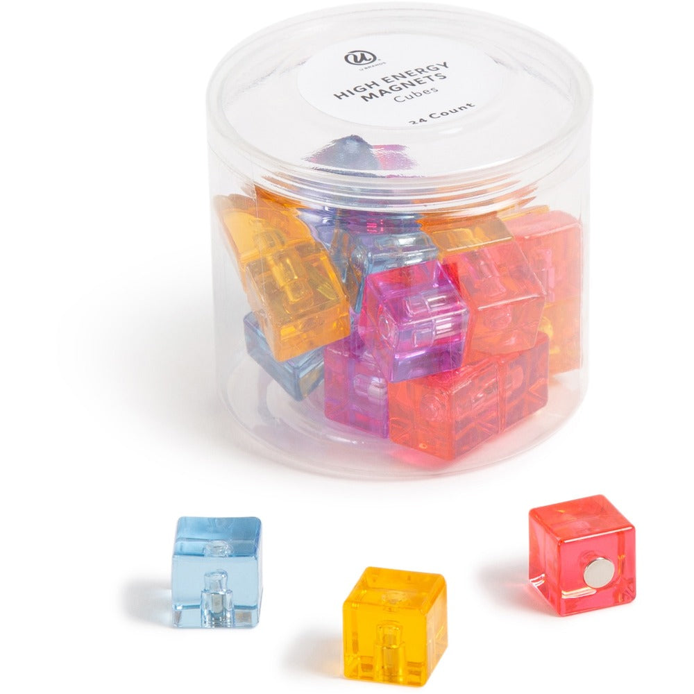 Image of U Brands Magnets, Cube, 24-Count Set, AST