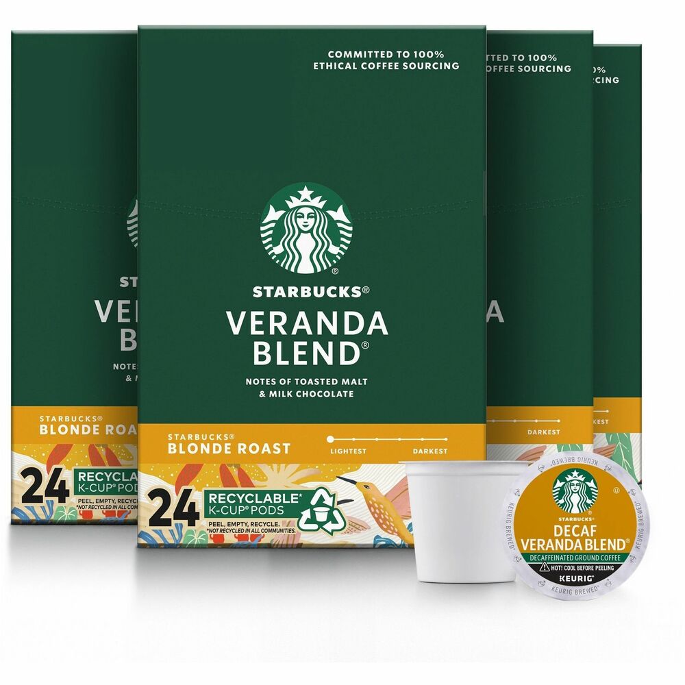 Image of Starbucks Coffee,Veranda Blend,K-Cup,24/BX,4BX/CT