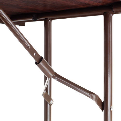 Image of Alera® Wood Folding Table, Rectangular, 71.88w X 29.88d X 29.13h, Mahogany