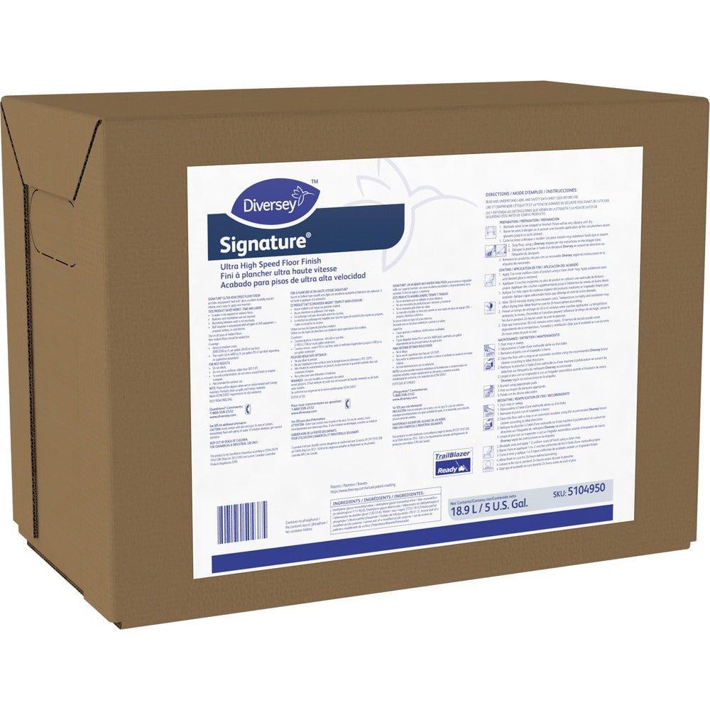 Image of Diversey Care Floor Finish,RTU,High Speed,Ammonia,5 Gal,1/BX,White