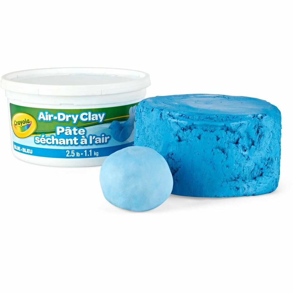 Image of Crayola Clay, Soft, Air Dry, 2.5 lb, Blue