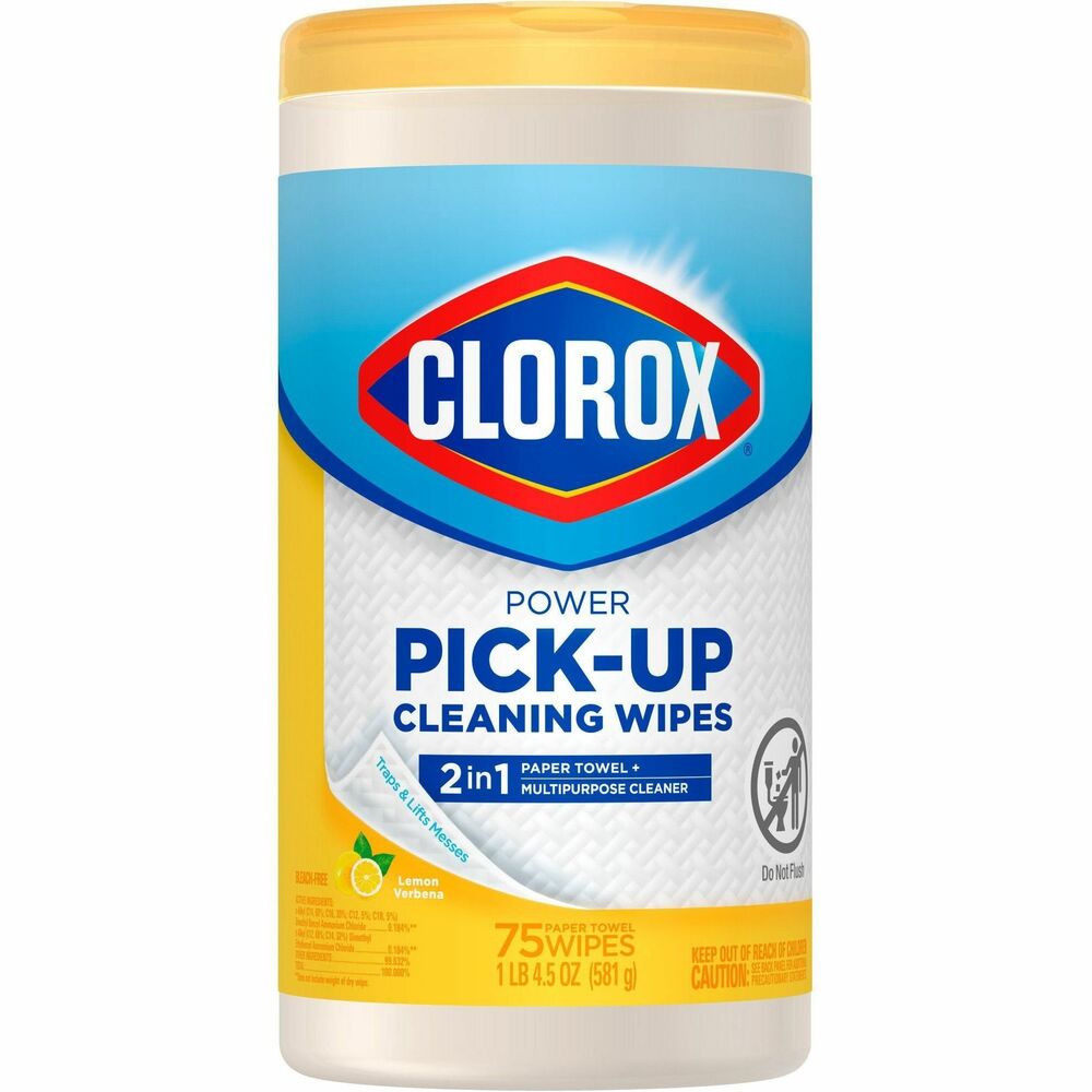 Image of Clorox Company Paper Towel Wipes,Multipurpose,LemonVerbena,75Shts,WE
