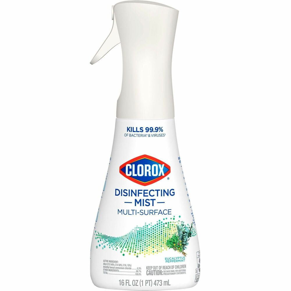 Image of Clorox Company Disinfecting Spray,w/Sprayer,EucalyptusPeppermint,16oz,WE