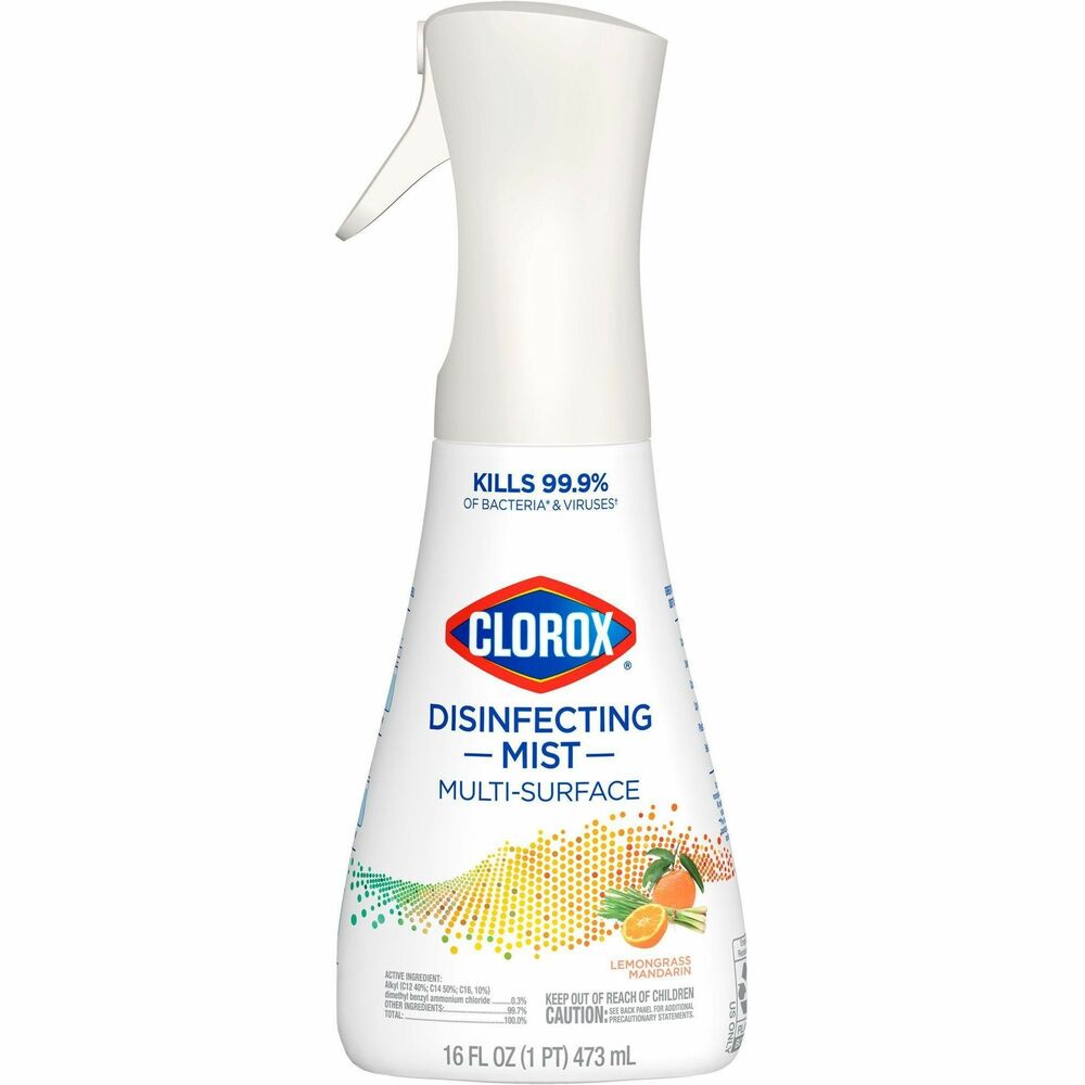 Image of Clorox Company Disinfecting Spray,w/Sprayer,LemongrassMandarin,16oz,WE
