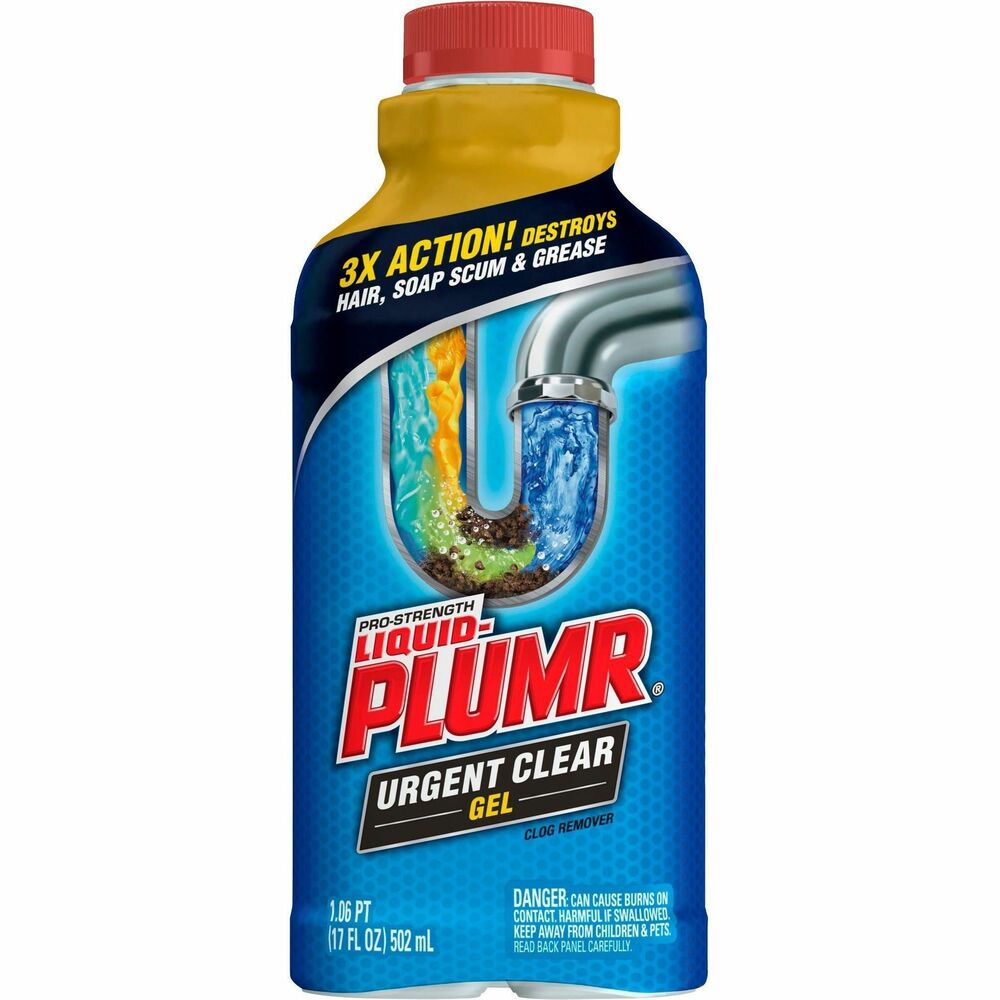 Image of Clorox Company Drain Cleaner, Gel, Bathtub/Kitchen, 17oz, BE