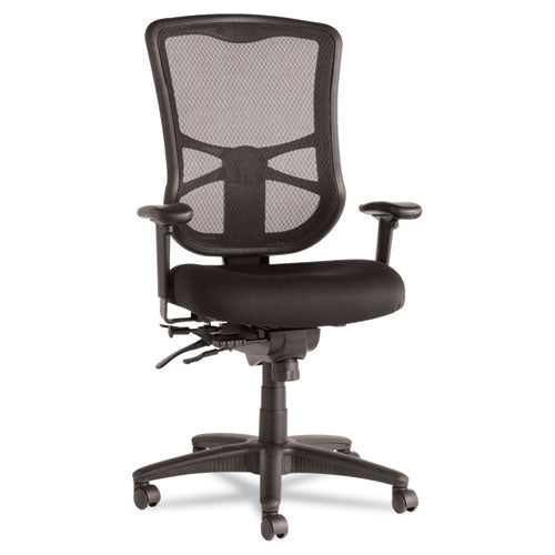 Image of Alera® Alera Elusion Series Mesh High-Back Multifunction Chair, Supports Up To 275 Lb, 17.2" To 20.6" Seat Height, Black