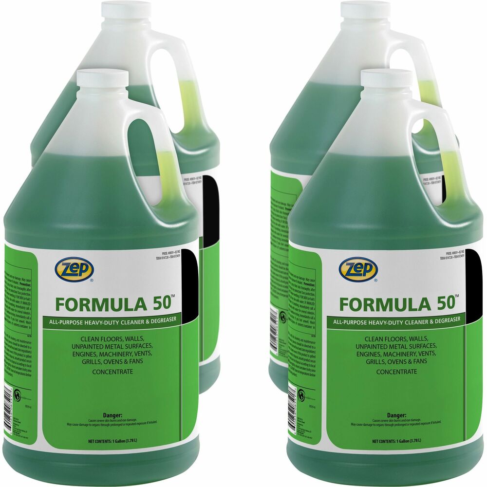 Image of Zep Commercial Cleaner/Degreaser,Hvy-duty,Conc,1 Gal,4/CT,Blue-Green