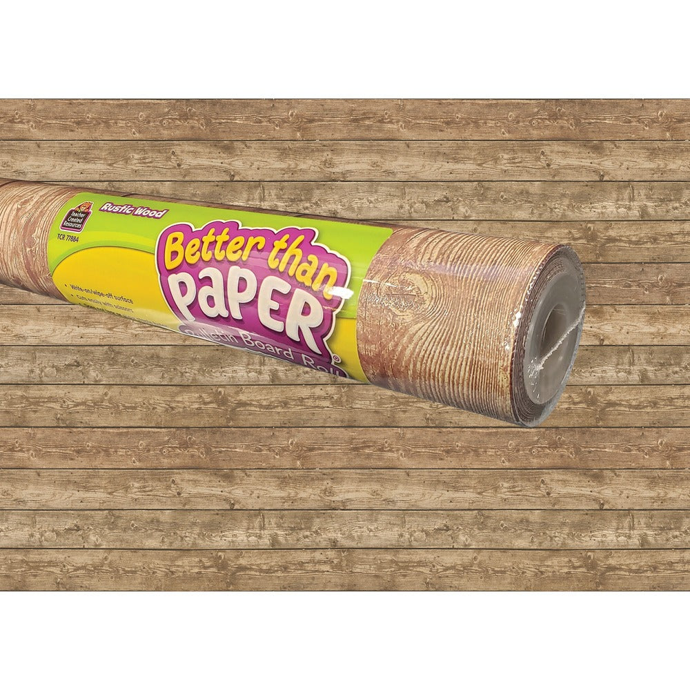 Image of Teacher Created Resources Bulletin Board Roll, 4'Wx12'H, Rustic Wood