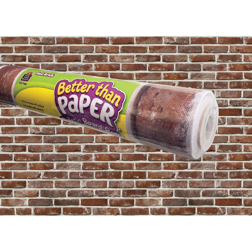 Image of Teacher Created Resources Bulletin Board Roll, 4'Wx12'H, Red Brick