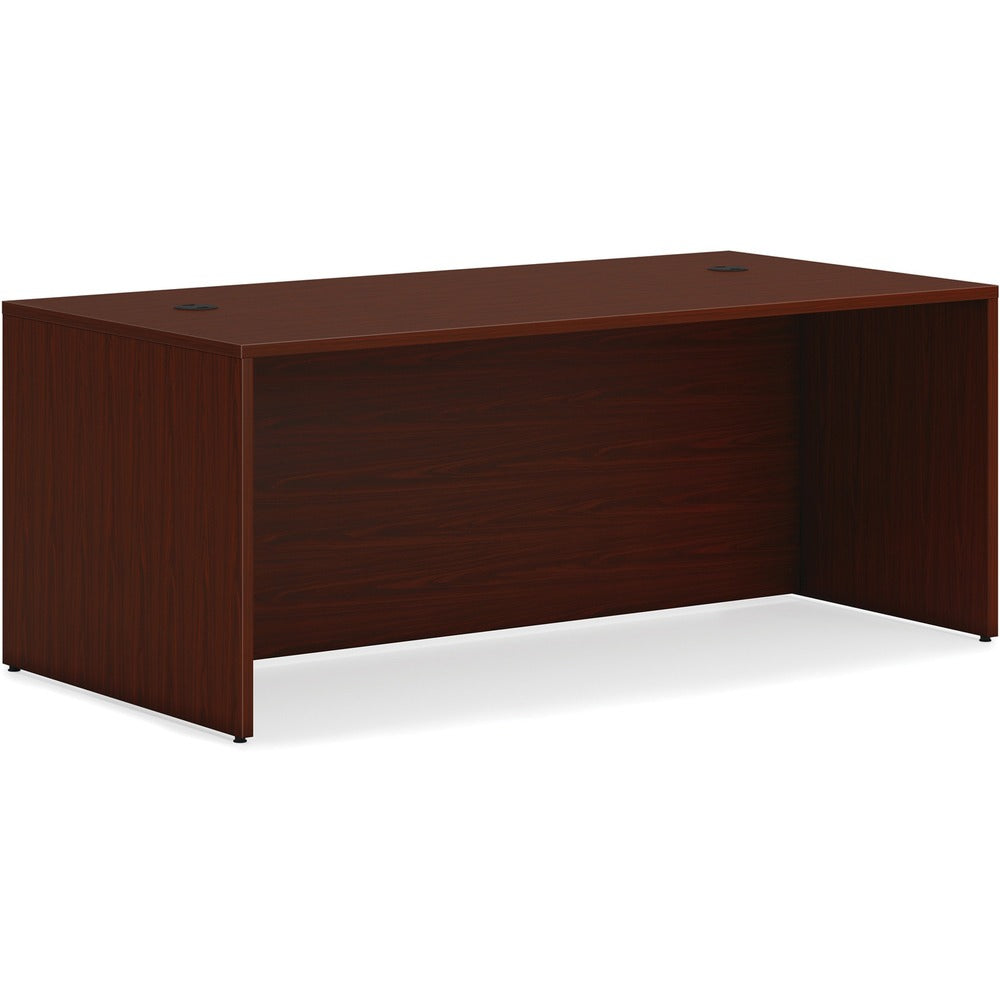 Image of The HON Company Desk Shell, Rectangle, 72"x36"x29", Mahogany