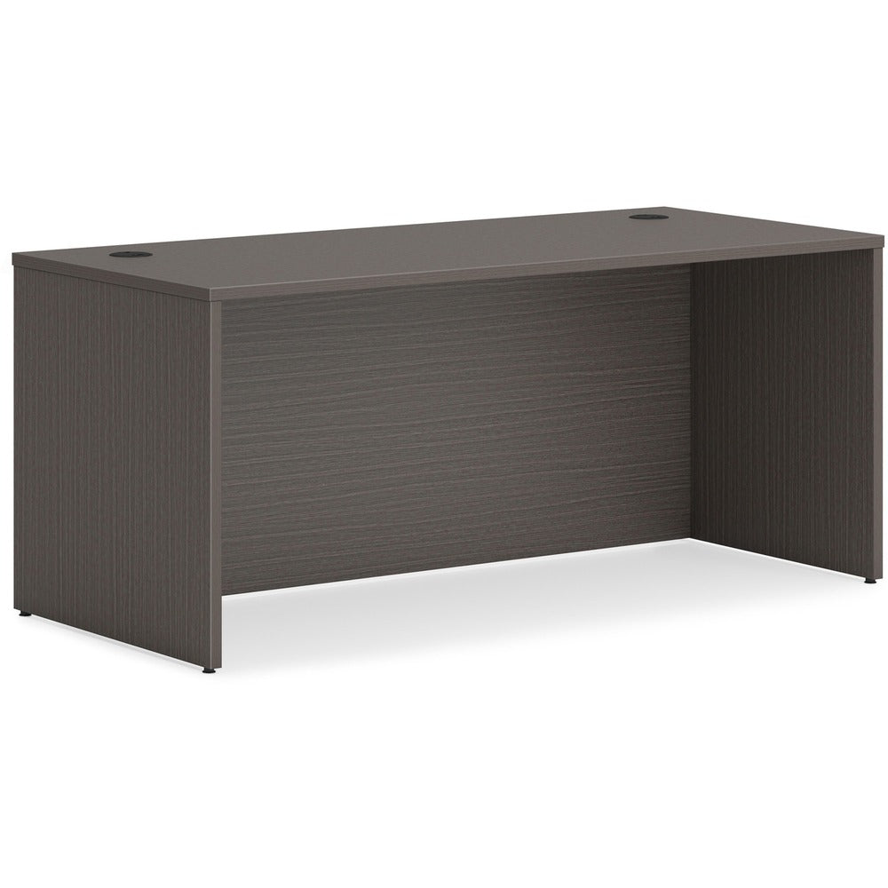 Image of The HON Company Desk Shell, Rectangle, 72"x36"x29", Slate Teak