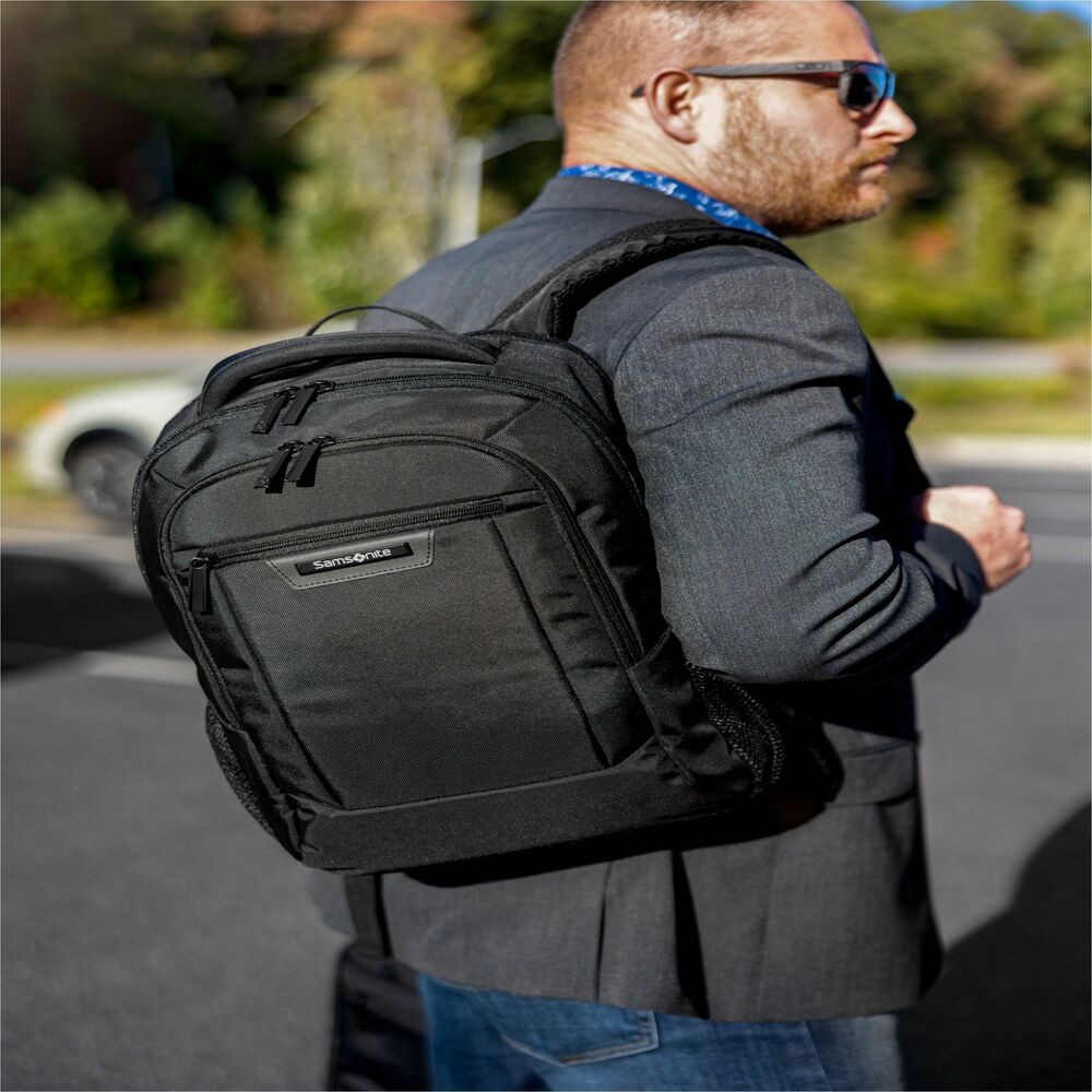 Image of Samsonite Backpack,TSA-Friendly,f/15.6" Laptop,Polyester,BK