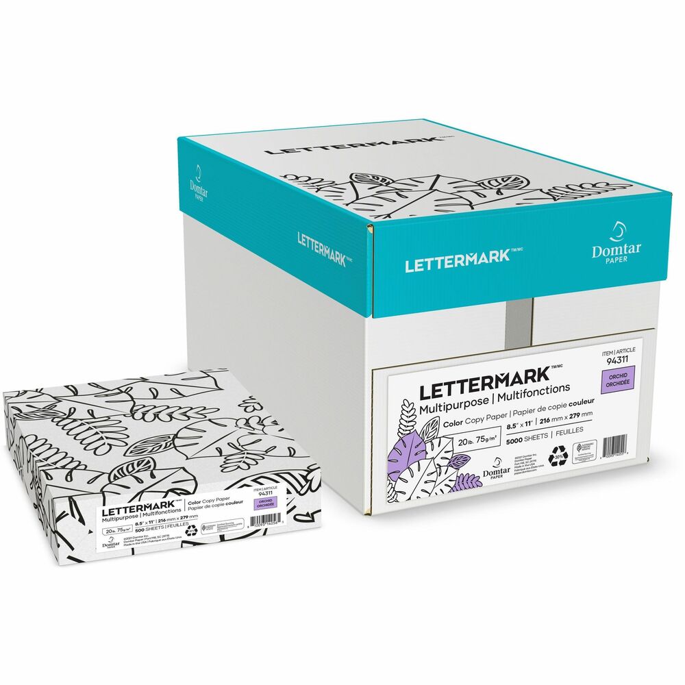 Image of Domtar Multipurpose Paper,8-1/2"x11",75 GSM,500/RM,10RM/CT,Orchid