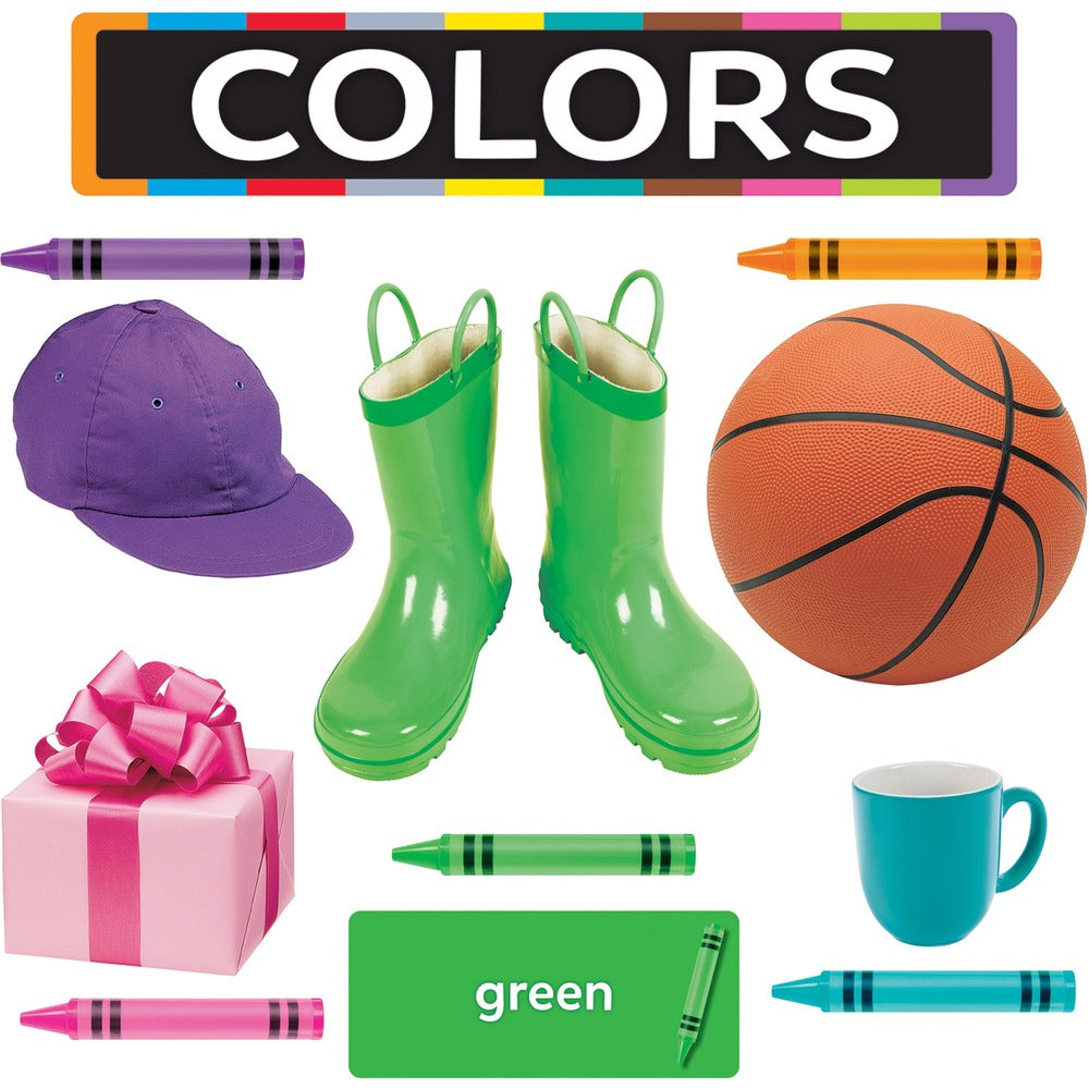 Image of Trend Enterprises Display Set,Colors,w/Labels/Images,49 Pcs,Multi
