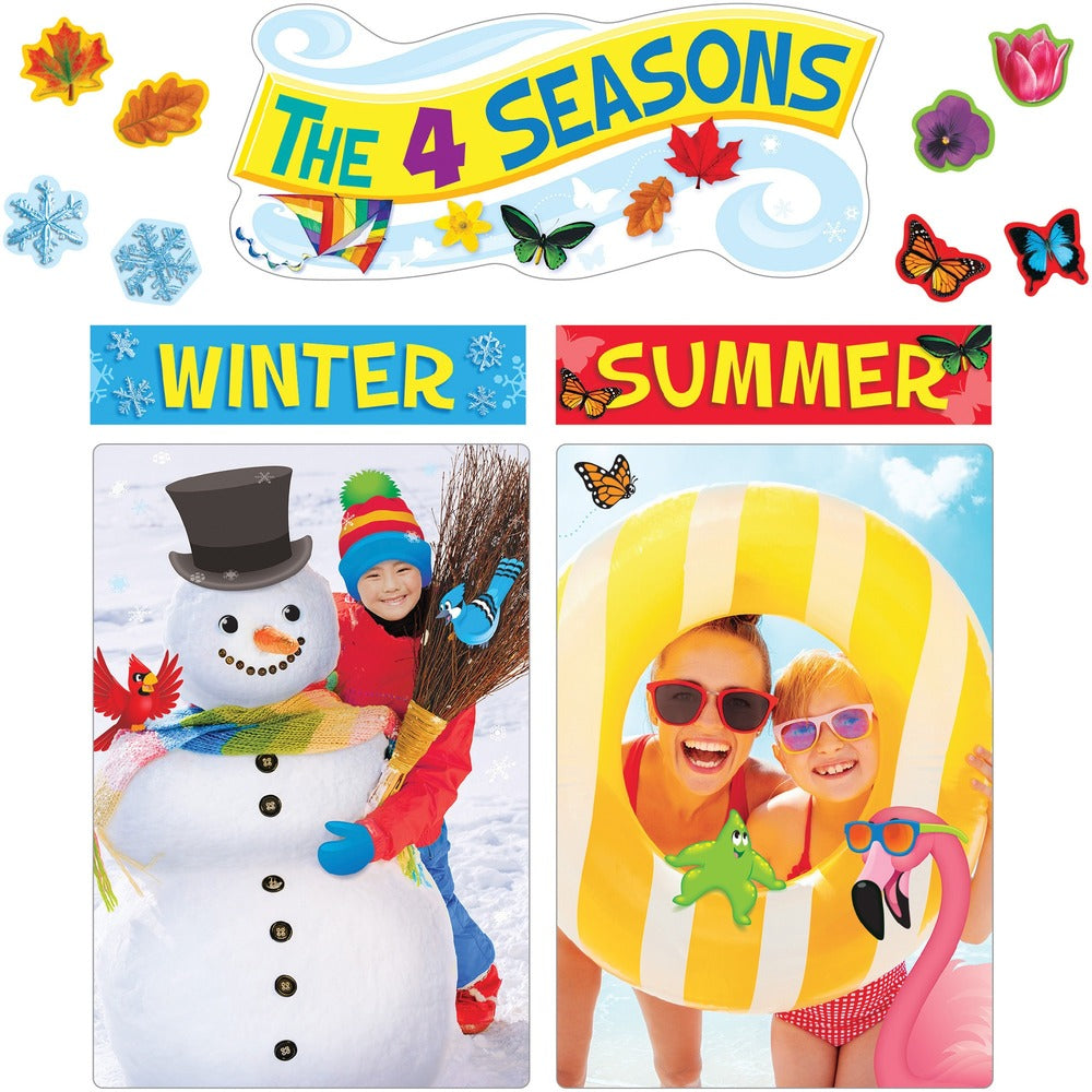 Image of Trend Enterprises Poster Set,4 Seasons,34 Pcs,10-3/4"x16-1/8",Multi