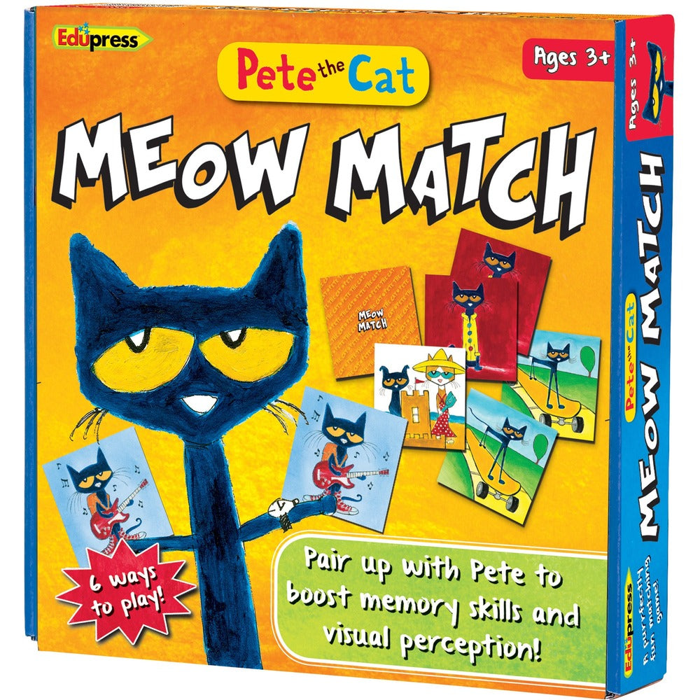 Image of Teacher Created Resources Matching Game, Pete the Cat, 78 Cards, Ages 3+, Multi