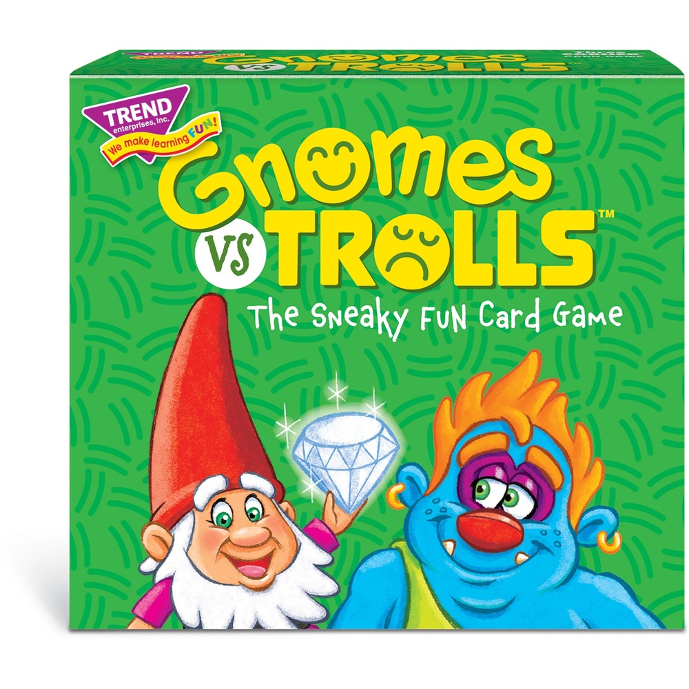 Image of Trend Enterprises Game, Card, Gnomes vs Trolls, 2-4 Players, Ages 4+, Multi