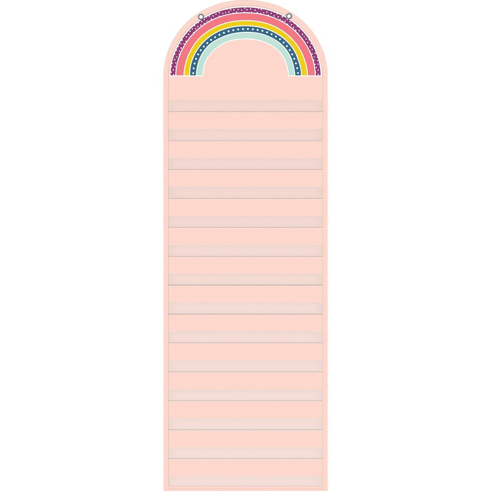 Image of Teacher Created Resources Chart, w/14 Pockets, Metal Grommets, Rainbow