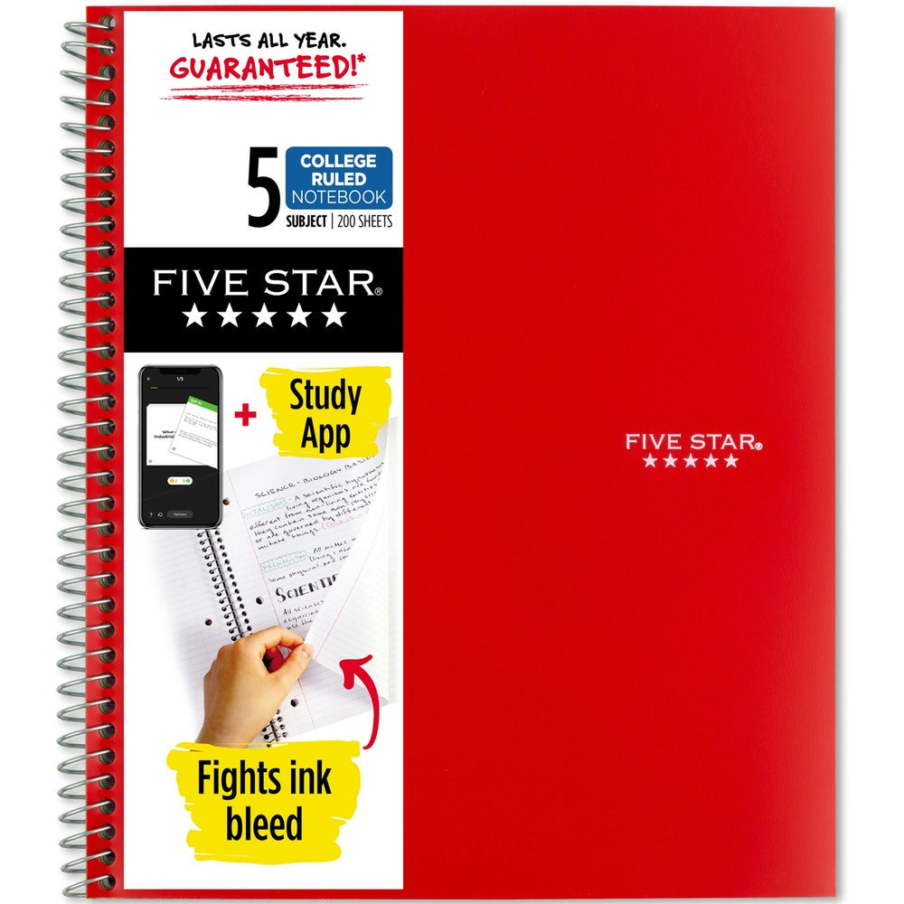 Image of Mead Notebook,5-Subject,200 Shts,CollegRuled,8-1/2"x11",RD