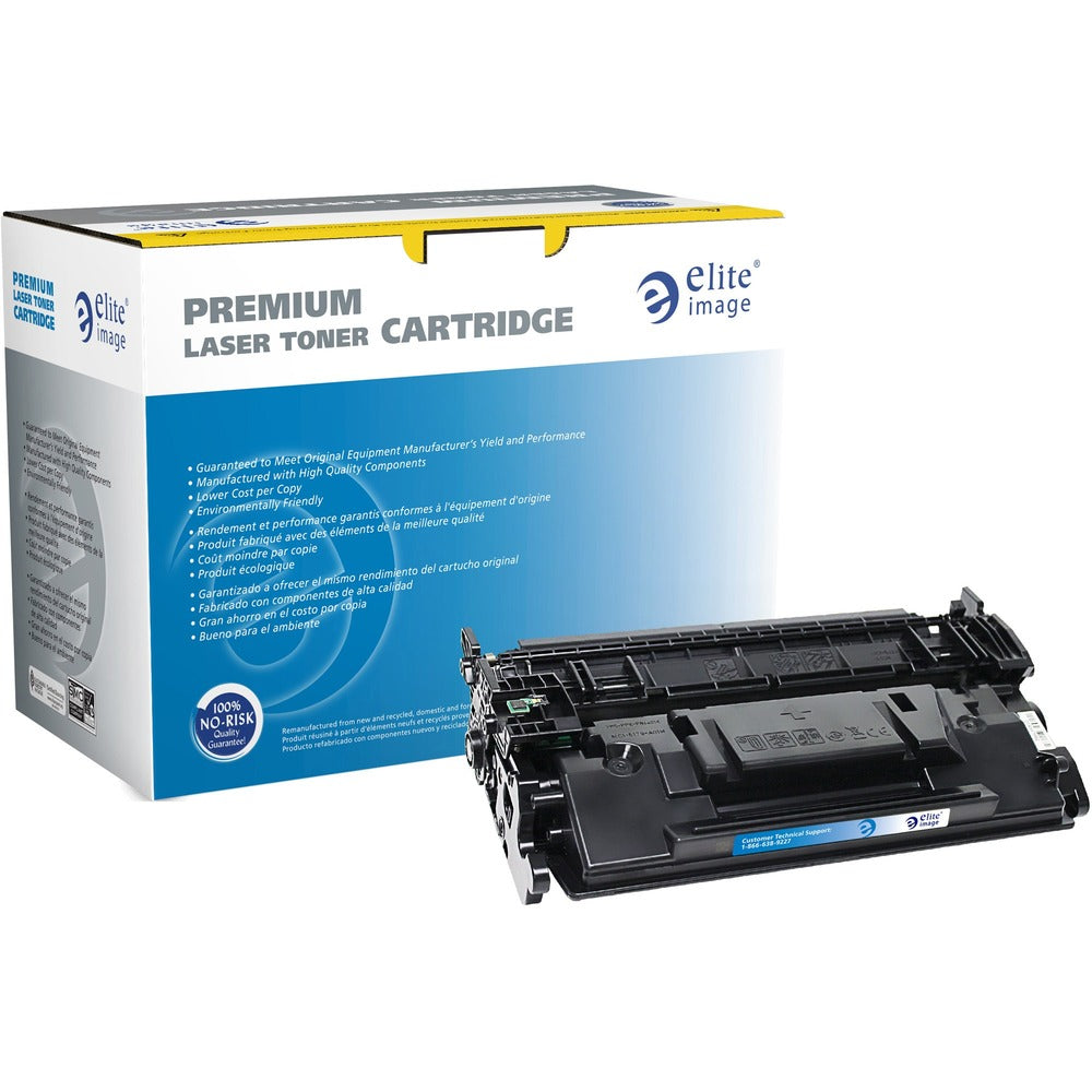 Image of Elite Image Toner Cartridge, Remanuf., HP58X, 10000 Yield, BK
