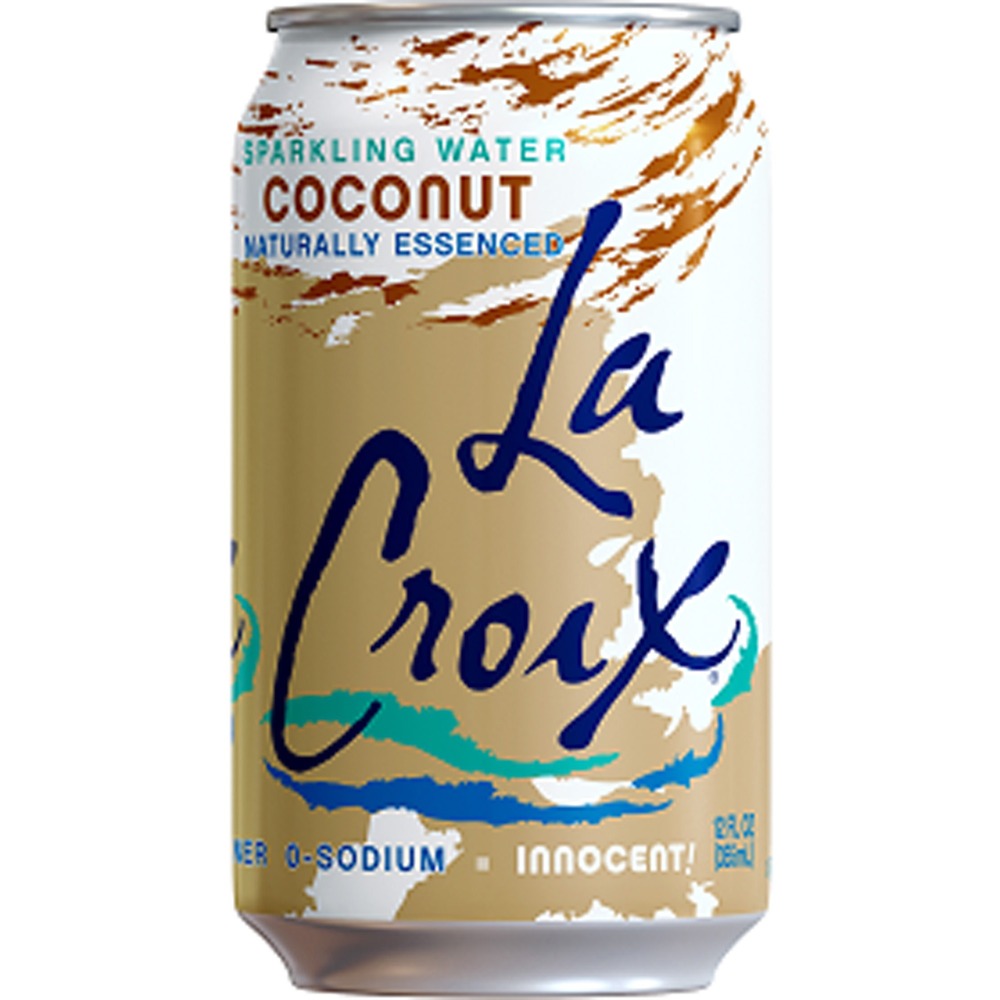 Image of La Croix Sparkling Water, Coconut, 12 fl. oz, 12/PK, 2/CT, Multi