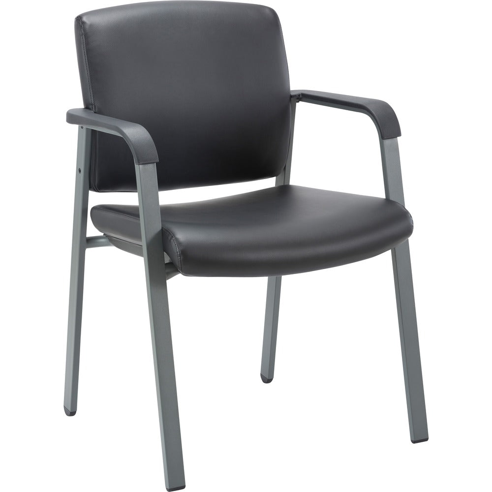 Image of Lorell Chair,Guest,Antimicrobial Vinyl,23-1/2"x22-2/5"x32-4/5",BK