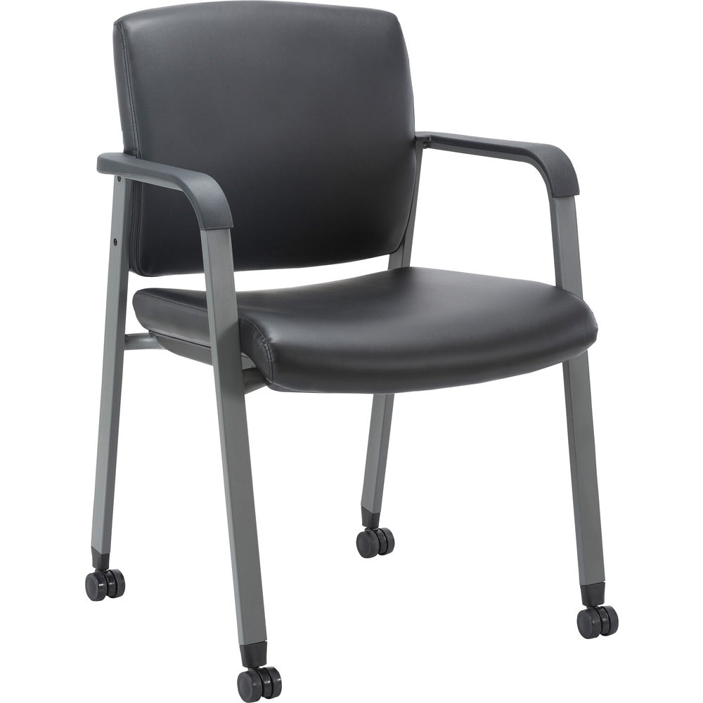 Image of Lorell Chair,Guest,Antimicrobial Vinyl,23-1/2"x22-2/5"x32-4/5",BK