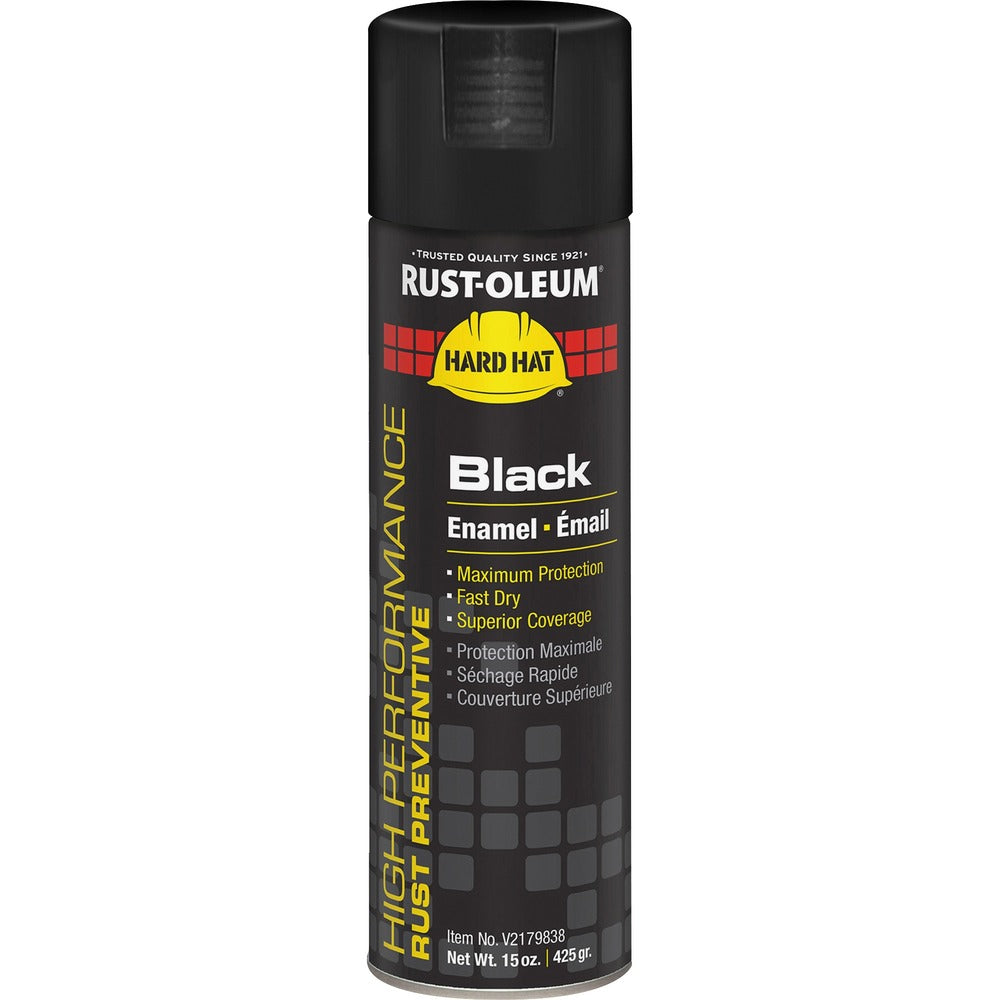 Image of Rust-Oleum Spray Paint,CorrosionProtection,15 oz,BK