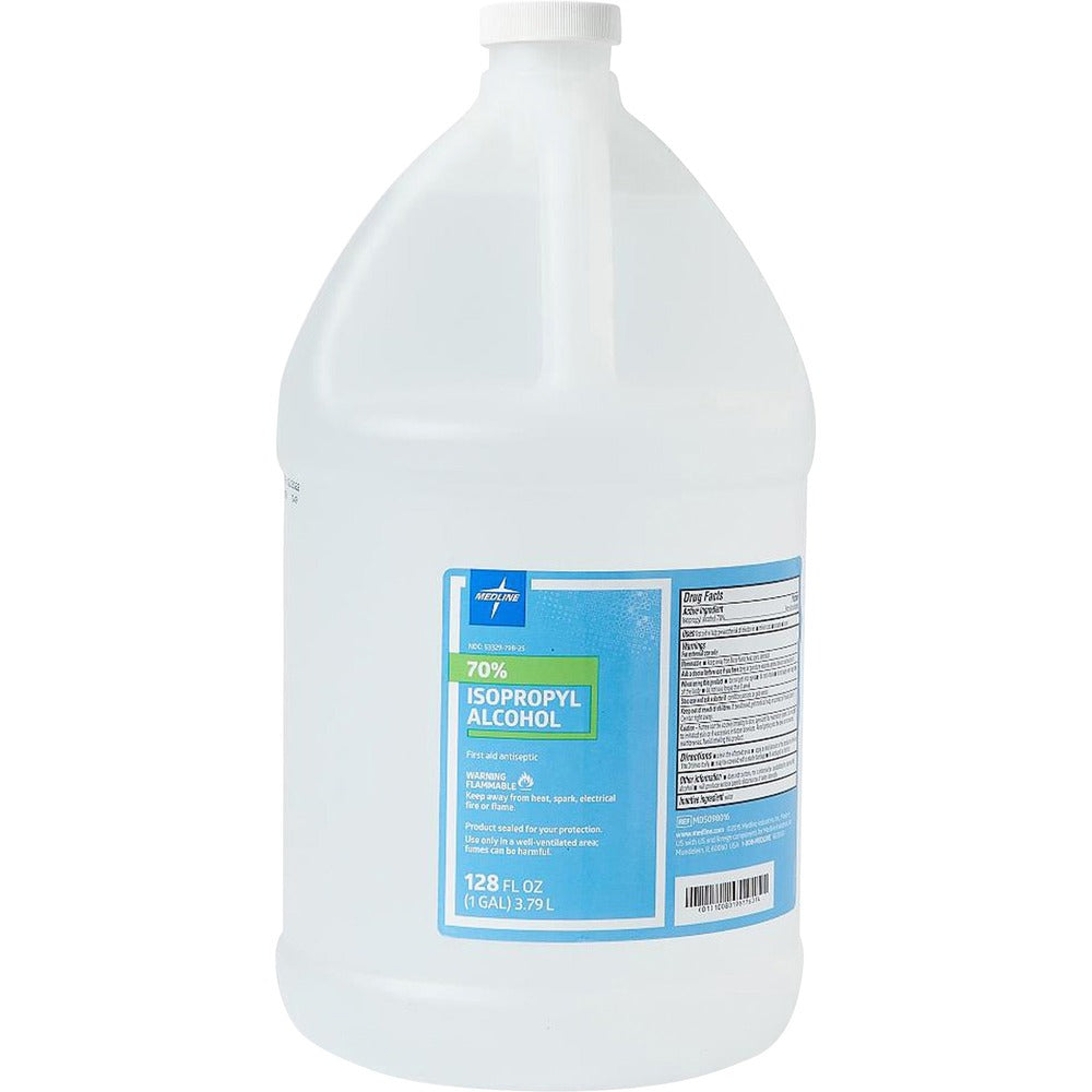 Image of Medline Rubbing Alcohol, Isopropyl, 70%, 1 Gallon, Clear