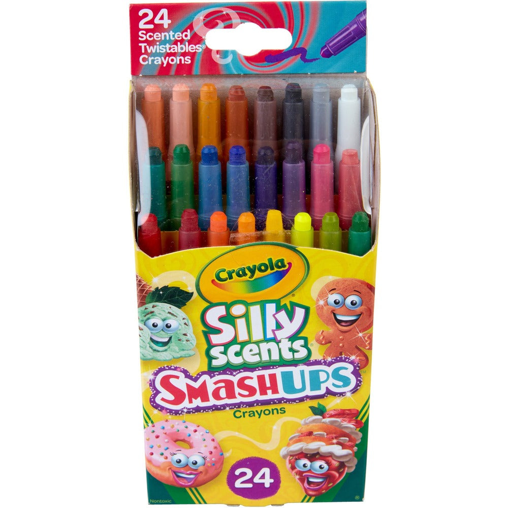 Image of Crayola Crayons,24 Smash Ups Silly Scents,Mini Twistable,24/PK,AST