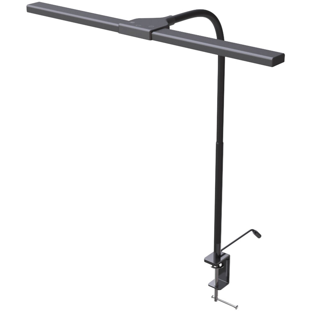 Image of Data Accessories Company Lamp,Desk,w/Clamp,LED,Flexible Neck,18"x6"x20",BK